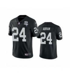 Men's Oakland Raiders #24 Johnathan Abram Black 2020 Inaugural Season Vapor Limited Jersey