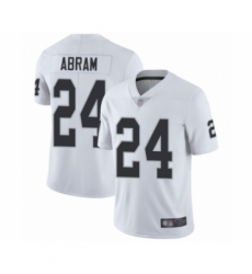 Men's Oakland Raiders #24 Johnathan Abram White Vapor Untouchable Limited Player Football Jersey