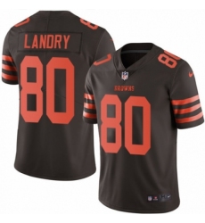 Men's Nike Cleveland Browns #80 Jarvis Landry Limited Brown Rush Vapor Untouchable NFL Jersey