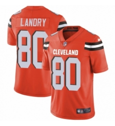 Men's Nike Cleveland Browns #80 Jarvis Landry Orange Alternate Vapor Untouchable Limited Player NFL Jersey