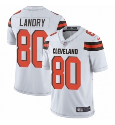 Men's Nike Cleveland Browns #80 Jarvis Landry White Vapor Untouchable Limited Player NFL Jersey