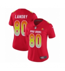 Women's Cleveland Browns #80 Jarvis Landry Limited Red AFC 2019 Pro Bowl Football Jersey