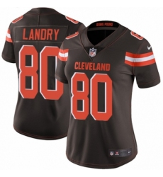 Women's Nike Cleveland Browns #80 Jarvis Landry Brown Team Color Vapor Untouchable Limited Player NFL Jersey