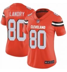 Women's Nike Cleveland Browns #80 Jarvis Landry Orange Alternate Vapor Untouchable Limited Player NFL Jersey