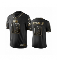 Men's Cleveland Browns #13 Odell Beckham Jr. Limited Black Golden Edition Football Jersey