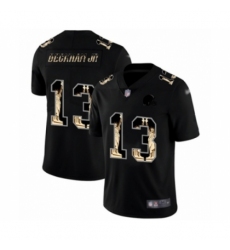 Men's Cleveland Browns #13 Odell Beckham Jr. Limited Black Statue of Liberty Football Jersey