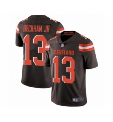 Men's Odell Beckham Jr. Limited Brown Nike Jersey NFL Cleveland Browns #13 Home Vapor Untouchable