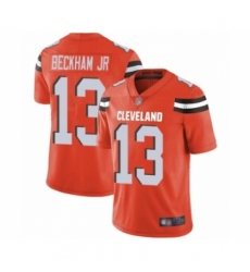 Men's Odell Beckham Jr. Limited Orange Nike Jersey NFL Cleveland Browns #13 Alternate Vapor Untouchable