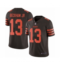 Youth Odell Beckham Jr. Limited Brown Nike Jersey NFL Cleveland Browns #13 Rush Vapor Untouchable