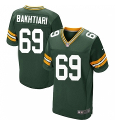 Men's Nike Green Bay Packers #69 David Bakhtiari Elite Green Team Color NFL Jersey