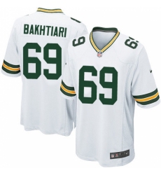 Men's Nike Green Bay Packers #69 David Bakhtiari Game White NFL Jersey