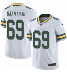 Men's Nike Green Bay Packers #69 David Bakhtiari White Vapor Untouchable Limited Player NFL Jersey