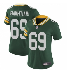 Women's Nike Green Bay Packers #69 David Bakhtiari Green Team Color Vapor Untouchable Limited Player NFL Jersey