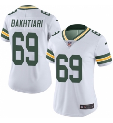 Women's Nike Green Bay Packers #69 David Bakhtiari White Vapor Untouchable Limited Player NFL Jersey