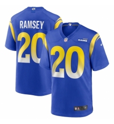 Men's Los Angeles Rams #20 Jalen Ramsey Blue Nike Royal Vapor Limited Jersey