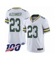 Men's Green Bay Packers #23 Jaire Alexander White Vapor Untouchable Limited Player 100th Season Football Jersey