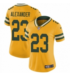 Women's Nike Green Bay Packers #23 Jaire Alexander Limited Gold Rush Vapor Untouchable NFL Jersey