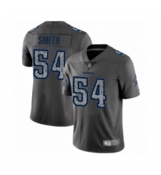 Men's Dallas Cowboys #54 Jaylon Smith Gray Static Fashion Limited Player Football Jersey