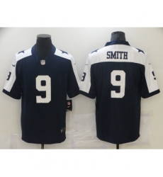 Men's Dallas Cowboys #9 Jaylon Smith Blue Nike Throwback Limited Jersey