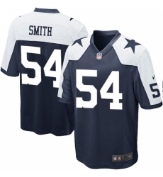 Men's Nike Dallas Cowboys #54 Jaylon Smith Game Navy Blue Throwback Alternate NFL Jersey