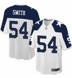 Men's Nike Dallas Cowboys #54 Jaylon Smith Game White Throwback Alternate NFL Jersey