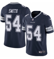 Men's Nike Dallas Cowboys #54 Jaylon Smith Navy Blue Team Color Vapor Untouchable Limited Player NFL Jersey