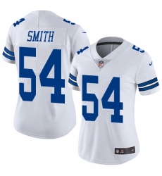 Women's Nike Dallas Cowboys #54 Jaylon Smith White Vapor Untouchable Limited Player NFL Jersey