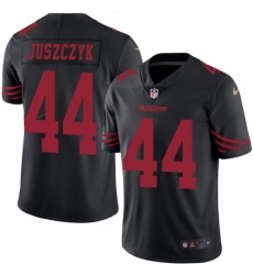 Men's Nike San Francisco 49ers #44 Kyle Juszczyk Limited Black Rush Vapor Untouchable NFL Jersey