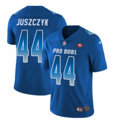 Men's Nike San Francisco 49ers #44 Kyle Juszczyk Limited Royal Blue 2018 Pro Bowl NFL Jersey