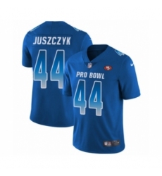 Men's Nike San Francisco 49ers #44 Kyle Juszczyk Limited Royal Blue NFC 2019 Pro Bowl NFL Jersey