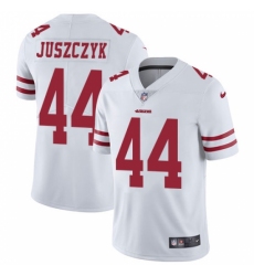 Men's Nike San Francisco 49ers #44 Kyle Juszczyk White Vapor Untouchable Limited Player NFL Jersey