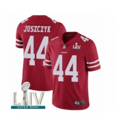 Men's San Francisco 49ers #44 Kyle Juszczyk Red Team Color Vapor Untouchable Limited Player Super Bowl LIV Bound Football Jersey