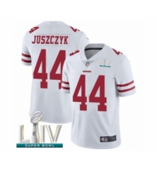 Men's San Francisco 49ers #44 Kyle Juszczyk White Vapor Untouchable Limited Player Super Bowl LIV Bound Football Jersey