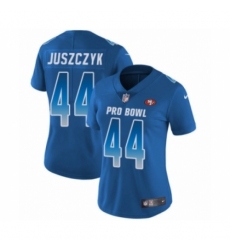 Women's Nike San Francisco 49ers #44 Kyle Juszczyk Limited Royal Blue NFC 2019 Pro Bowl NFL Jersey