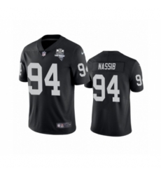 Men's Oakland Raiders #94 Carl Nassib Black 2020 Inaugural Season Vapor Limited Jersey