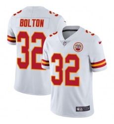 Men's Nike Kansas City Chiefs #32 Nick Bolton White Stitched NFL Vapor Untouchable Limited Jersey