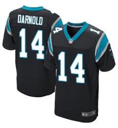 Men's Nike Carolina Panthers #14 Sam Darnold Black Team Color Stitched NFL Vapor Untouchable Elite Jersey