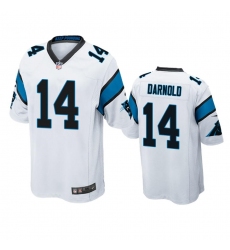 Men's Nike Carolina Panthers #14 Sam Darnold White Stitched NFL New Elite Jersey