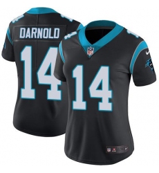 Women's Nike Carolina Panthers #14 Sam Darnold Black Team Color Stitched NFL Vapor Untouchable Limited Jersey