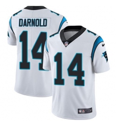 Youth Nike Carolina Panthers #14 Sam Darnold White Stitched NFL Vapor Untouchable Limited Jersey