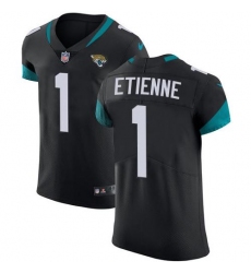 Men's Nike Jacksonville Jaguars #1 Travis Etienne Black Team Color Stitched NFL Vapor Untouchable Elite Jersey