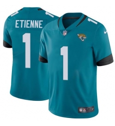 Men's Nike Jacksonville Jaguars #1 Travis Etienne Teal Green Alternate Stitched NFL Vapor Untouchable Limited Jersey