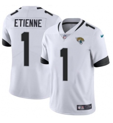 Men's Nike Jacksonville Jaguars #1 Travis Etienne White Stitched NFL Vapor Untouchable Limited Jersey