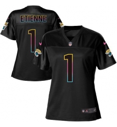 Women's Nike Jacksonville Jaguars #1 Travis Etienne Black NFL Fashion Game Jersey