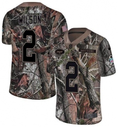 Men's Nike New York Jets #2 Zach Wilson Camo Stitched NFL Limited Rush Realtree Jersey