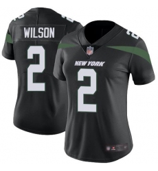 Women's Nike New York Jets #2 Zach Wilson Black Alternate Stitched NFL Vapor Untouchable Limited Jersey