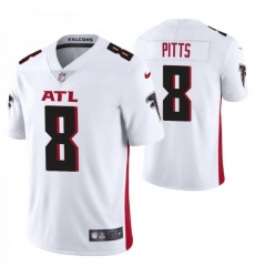 Men's Atlanta Falcons #8 Kyle Pitts Nike White Vapor Untouchable Limited NFL Stitched Jersey