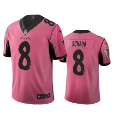 Men's Atlanta Falcons #8 Matt Schaub Pink Vapor Limited City Edition NFL Jersey