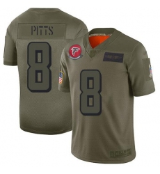 Men's Nike Atlanta Falcons #8 Kyle Pitts Camo Stitched NFL Limited 2019 Salute To Service Jersey