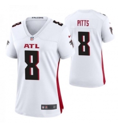 Women's Atlanta Falcons #8 Kyle Pitts Nike White Vapor Untouchable Limited NFL Stitched Jersey